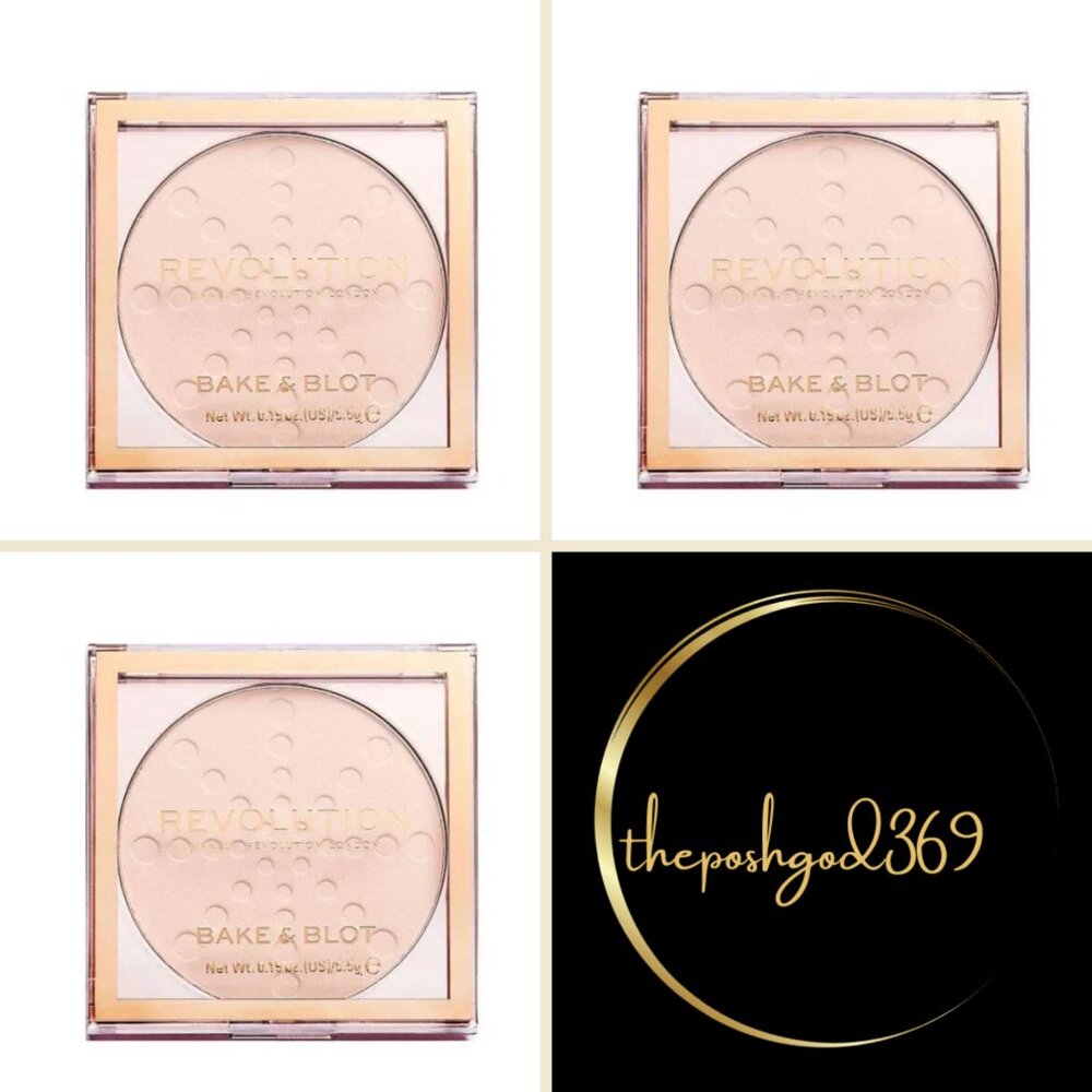 3 Revolution Makeup London Bake & Blot Powder – Lace New